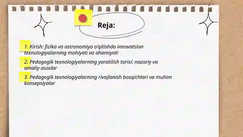 Fizika va astronomiya o‘qitishda innovatsion texnologiyalarni qo’llash istiqbollari 2