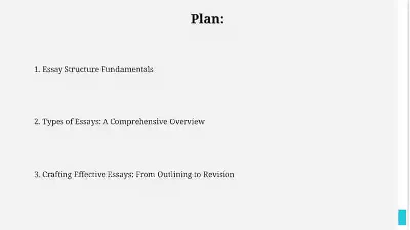 Essay structuring and types of essay 2