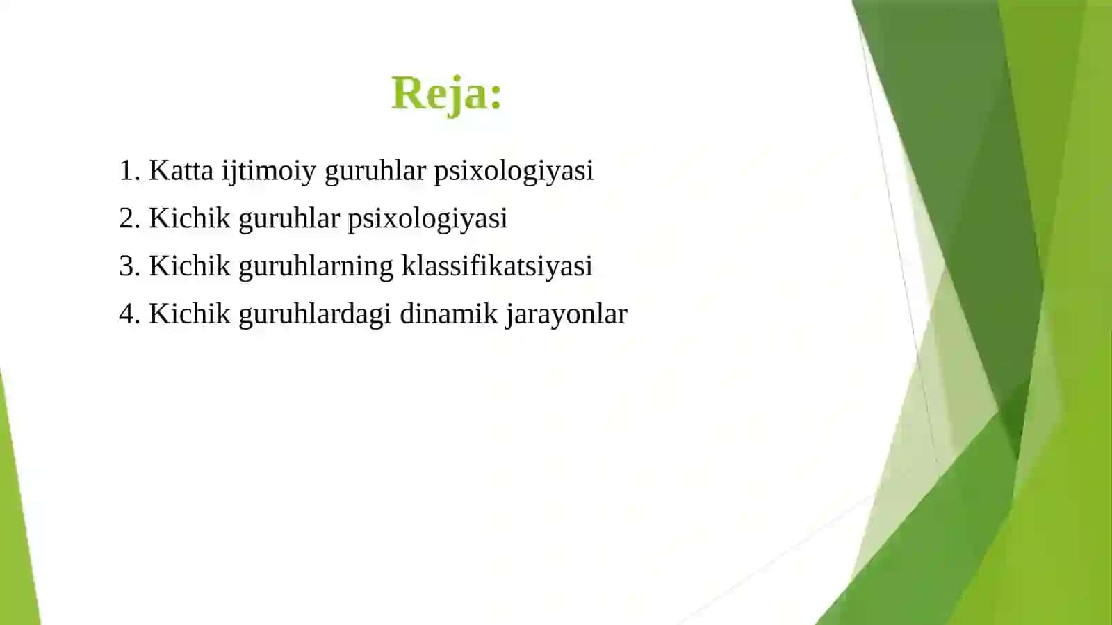 LAR IJTIMOIY PSIXOLOGIYASI 2