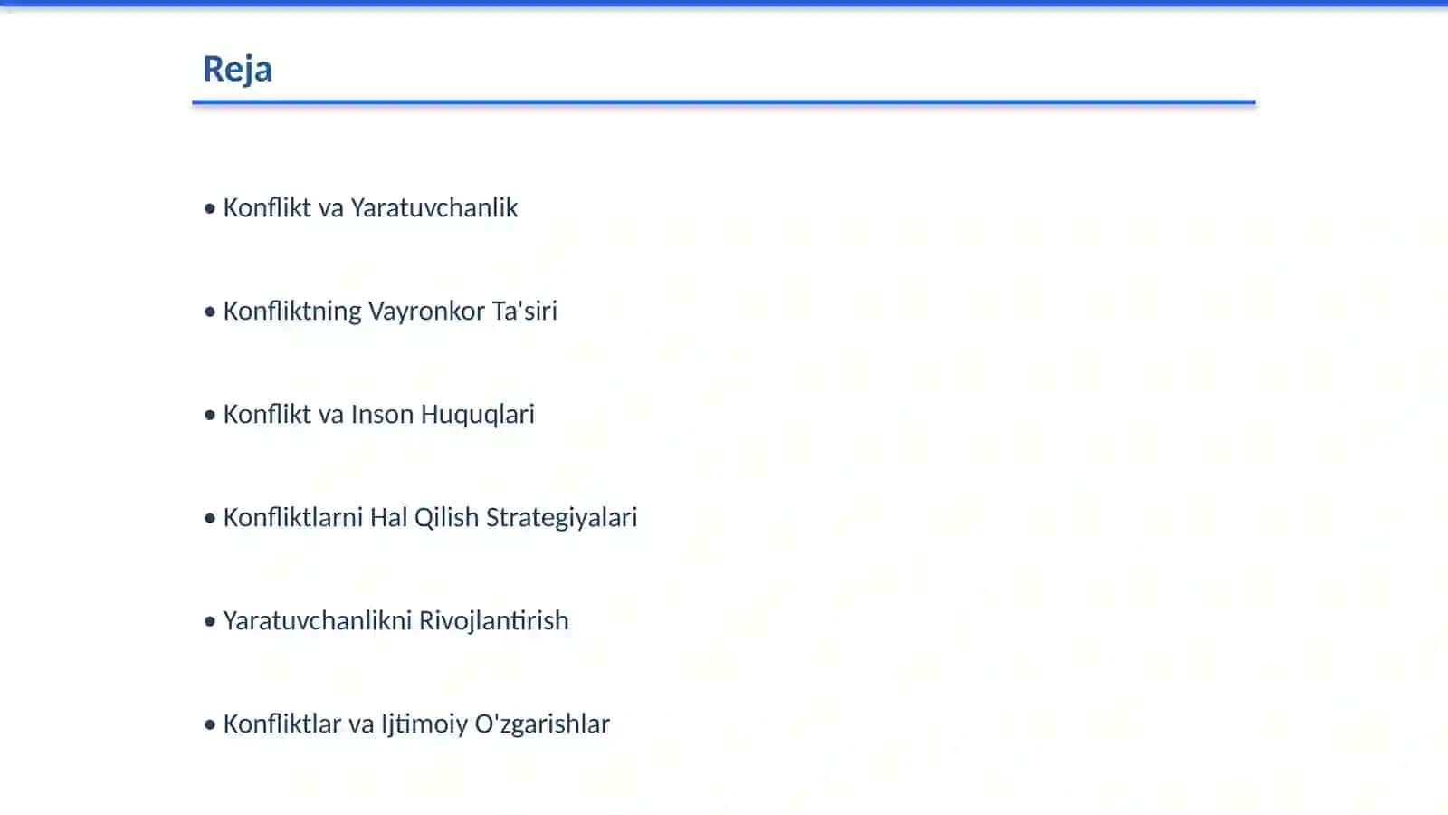 Konfliktning yaratuvchanlik va vayronkorlik imkoniyatlari 2