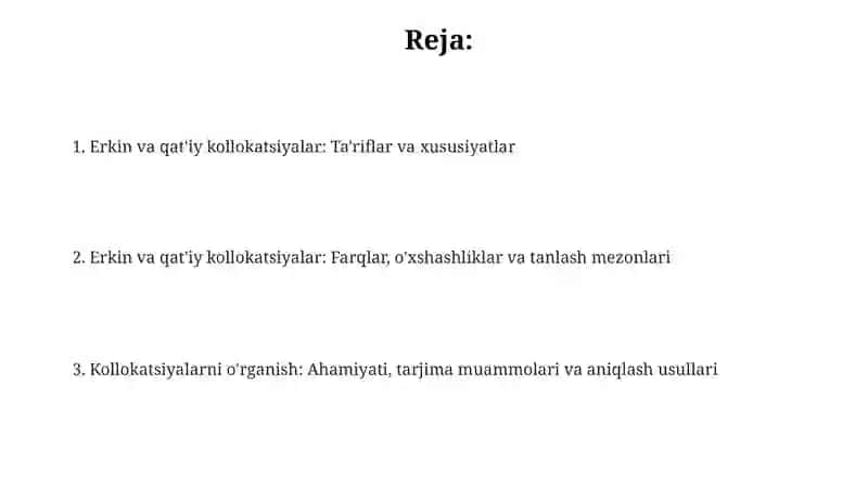 Erkin va turg‘un birikmalar 2