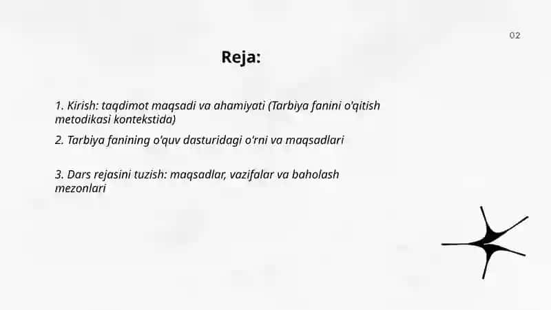 Tarbiya Fanini O'qitish Metodikasi 2