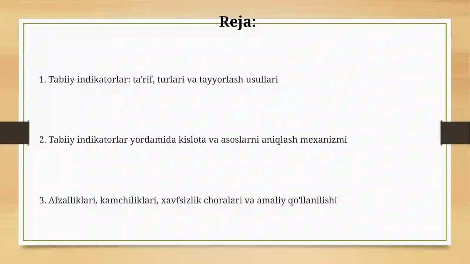 Tabiy inzikatorlar yordamida kislota va asoslarni aniqlaymiz 2