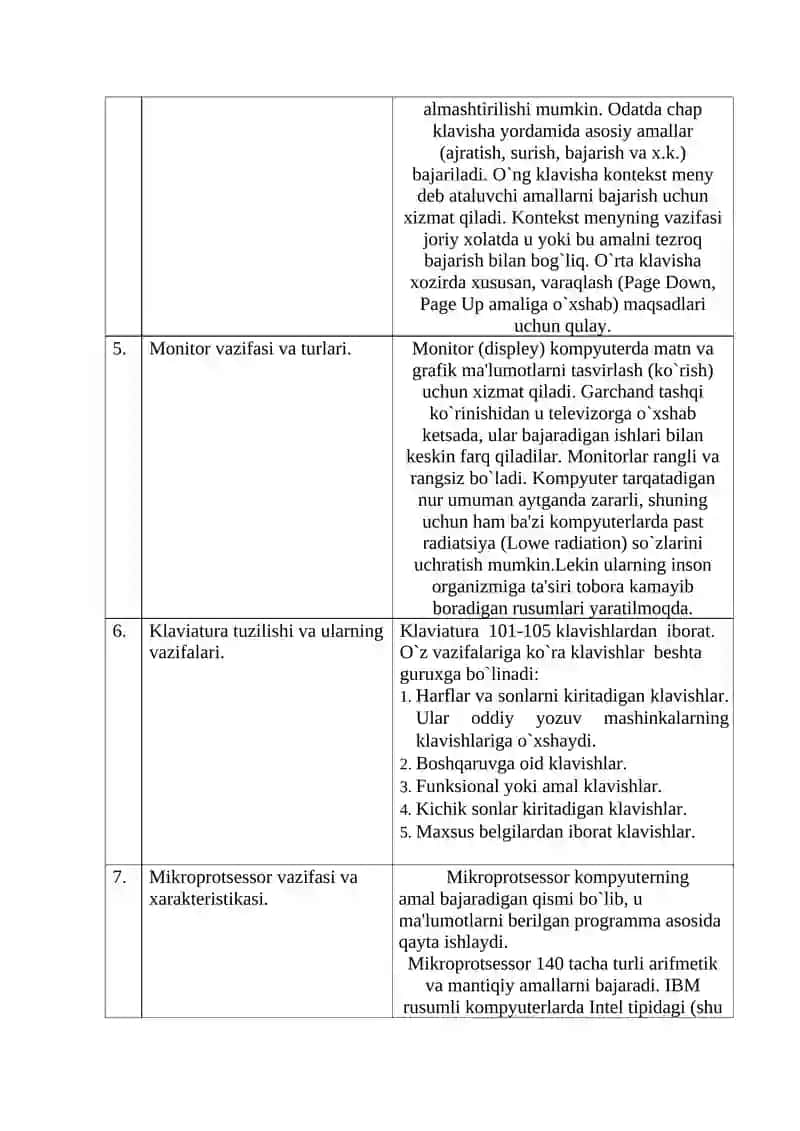 Shaxsiy kompyuterning apparatli ta’minoti 2