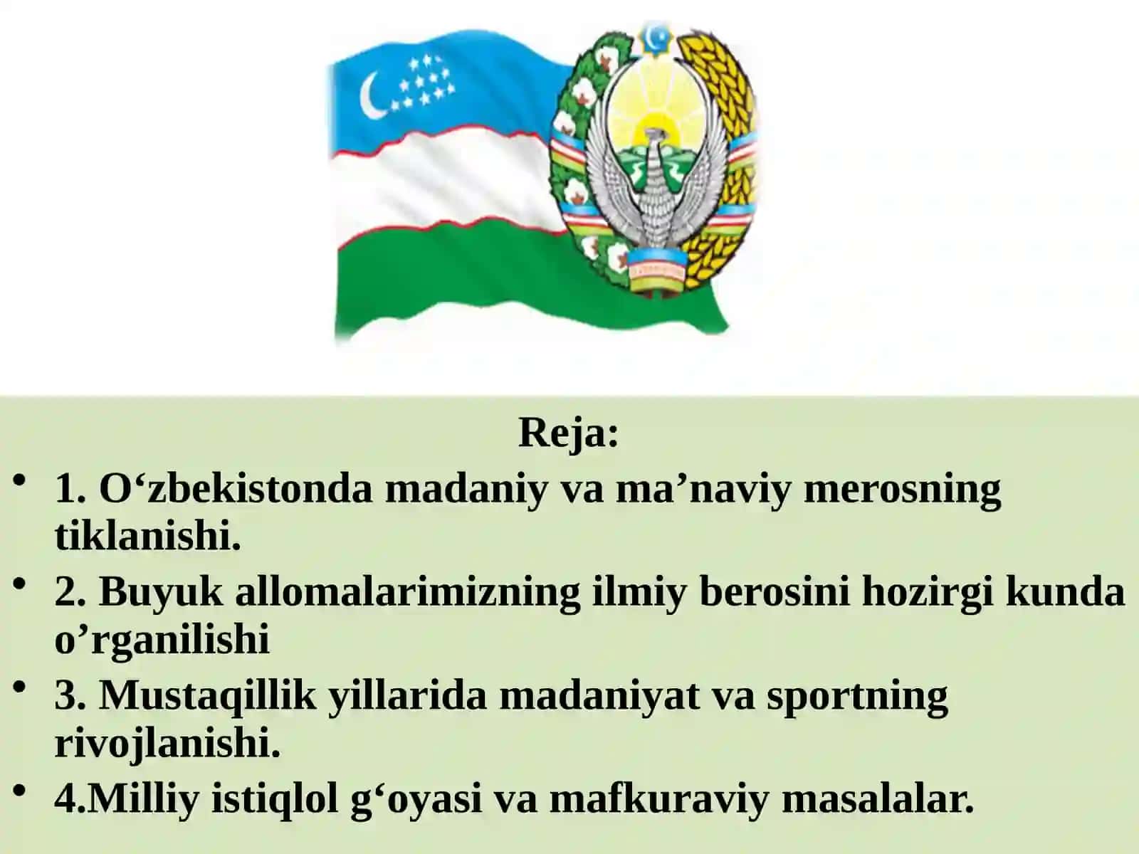 Ma’naviy rivojlanish konsepsiyasi 2