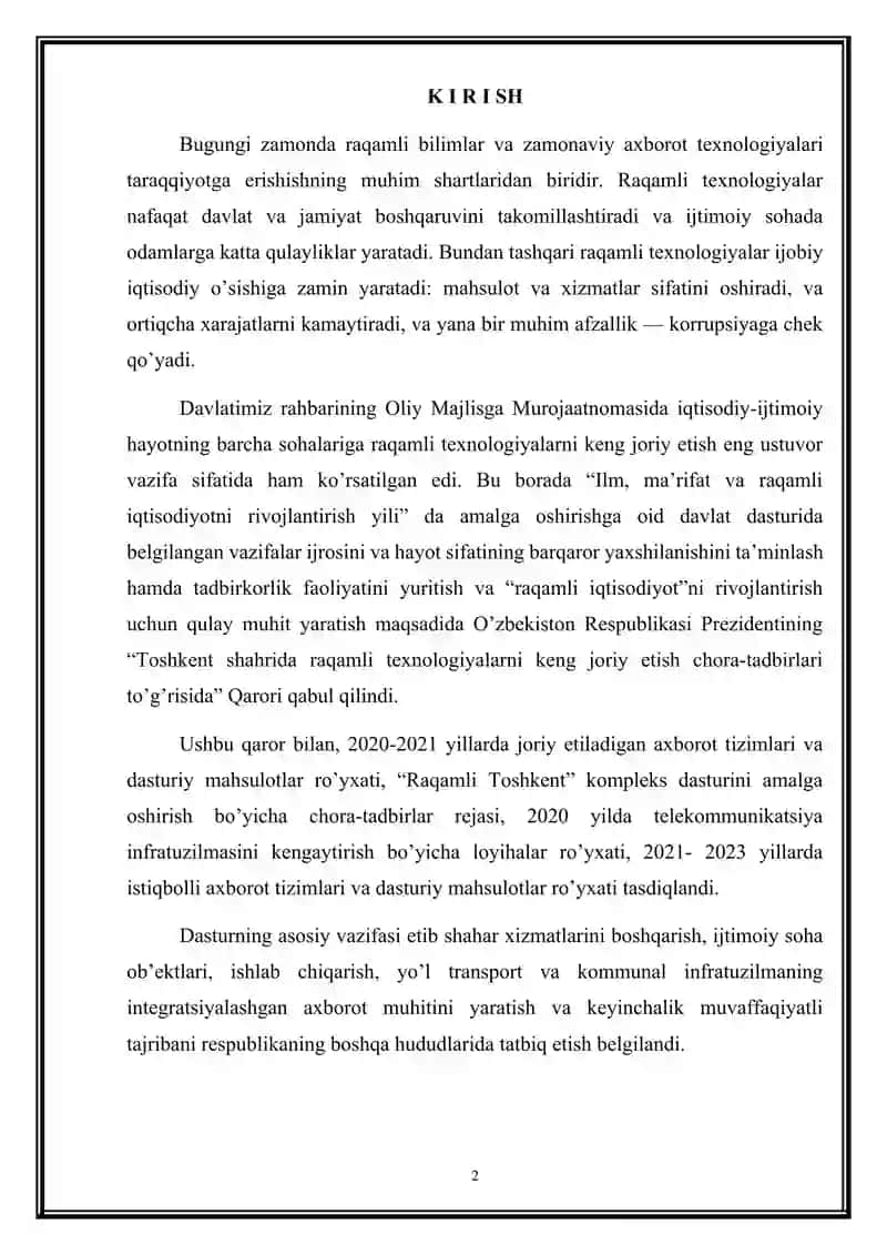 Raqamli Texnologiyalarning Global Rivojlanish Tendensiyalari 2