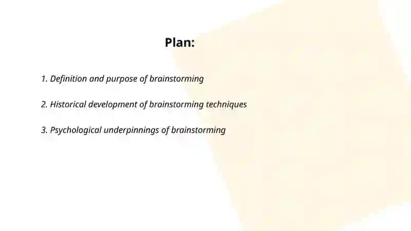 Causes and consequences of brainstorming 2