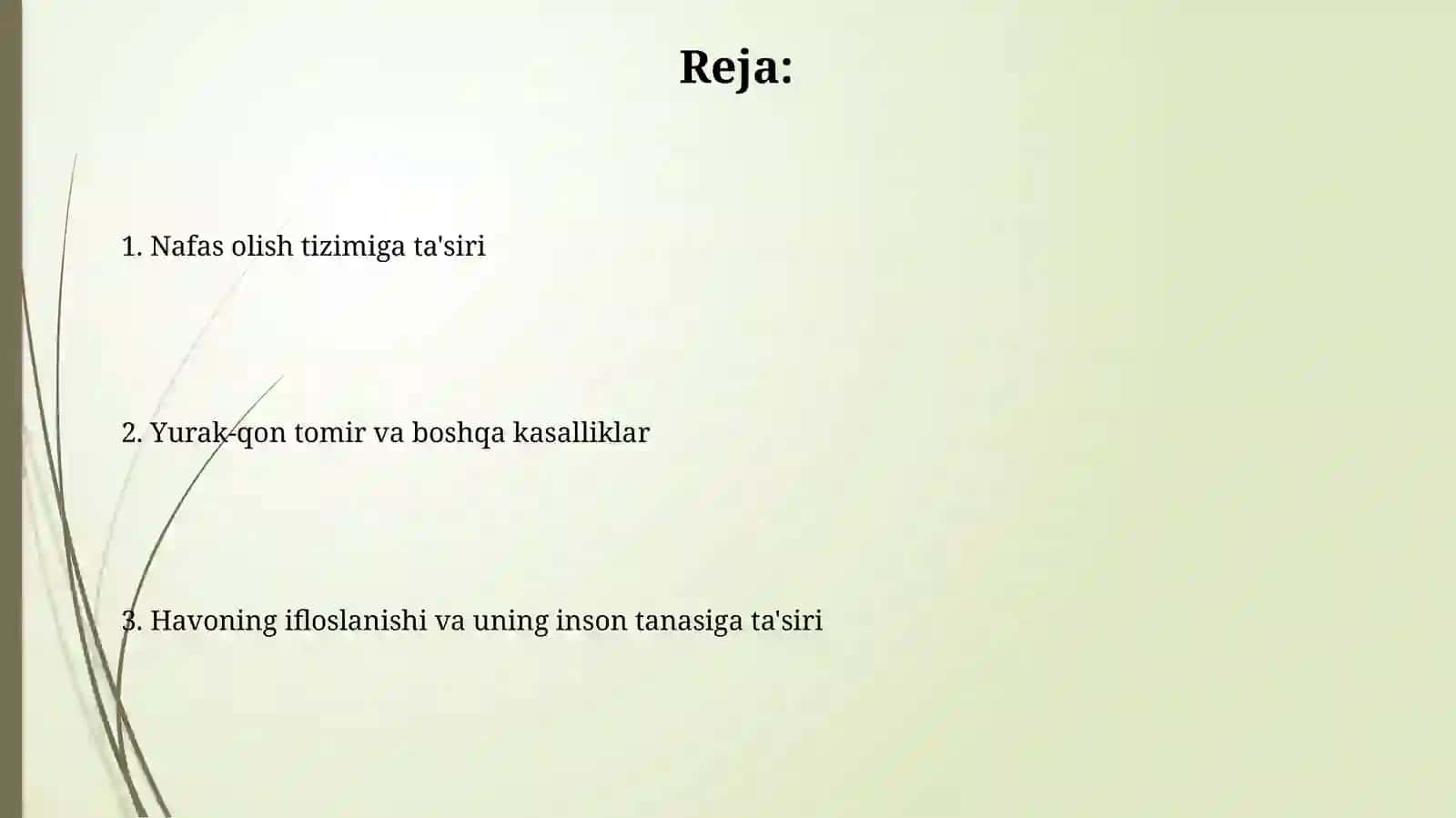 Atmasfera havosini ifloslanishi va uning insonorganizmgatasiri 2