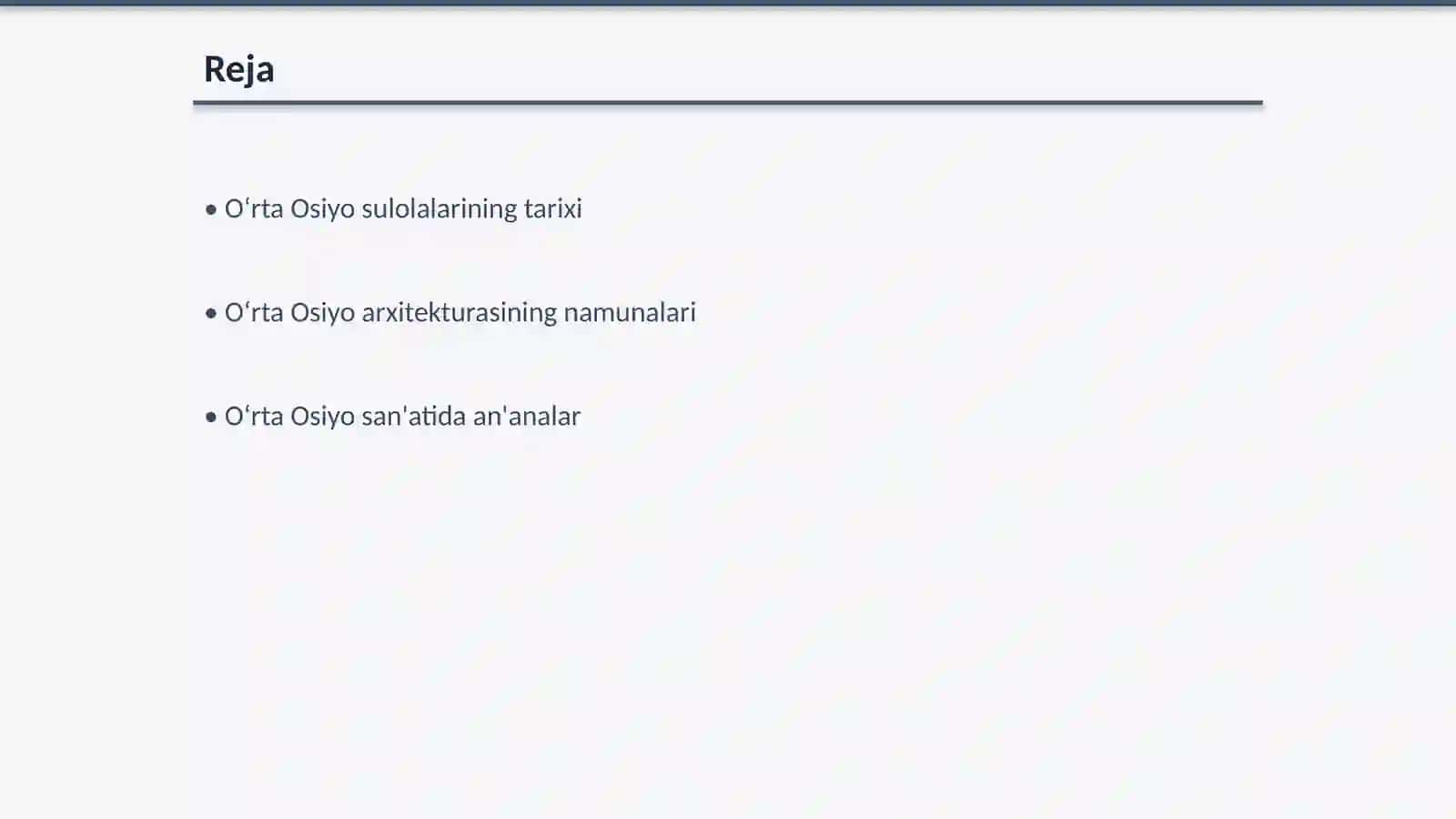 Oʻrta Osiyo sulolalar davridagi madaniy meros 2