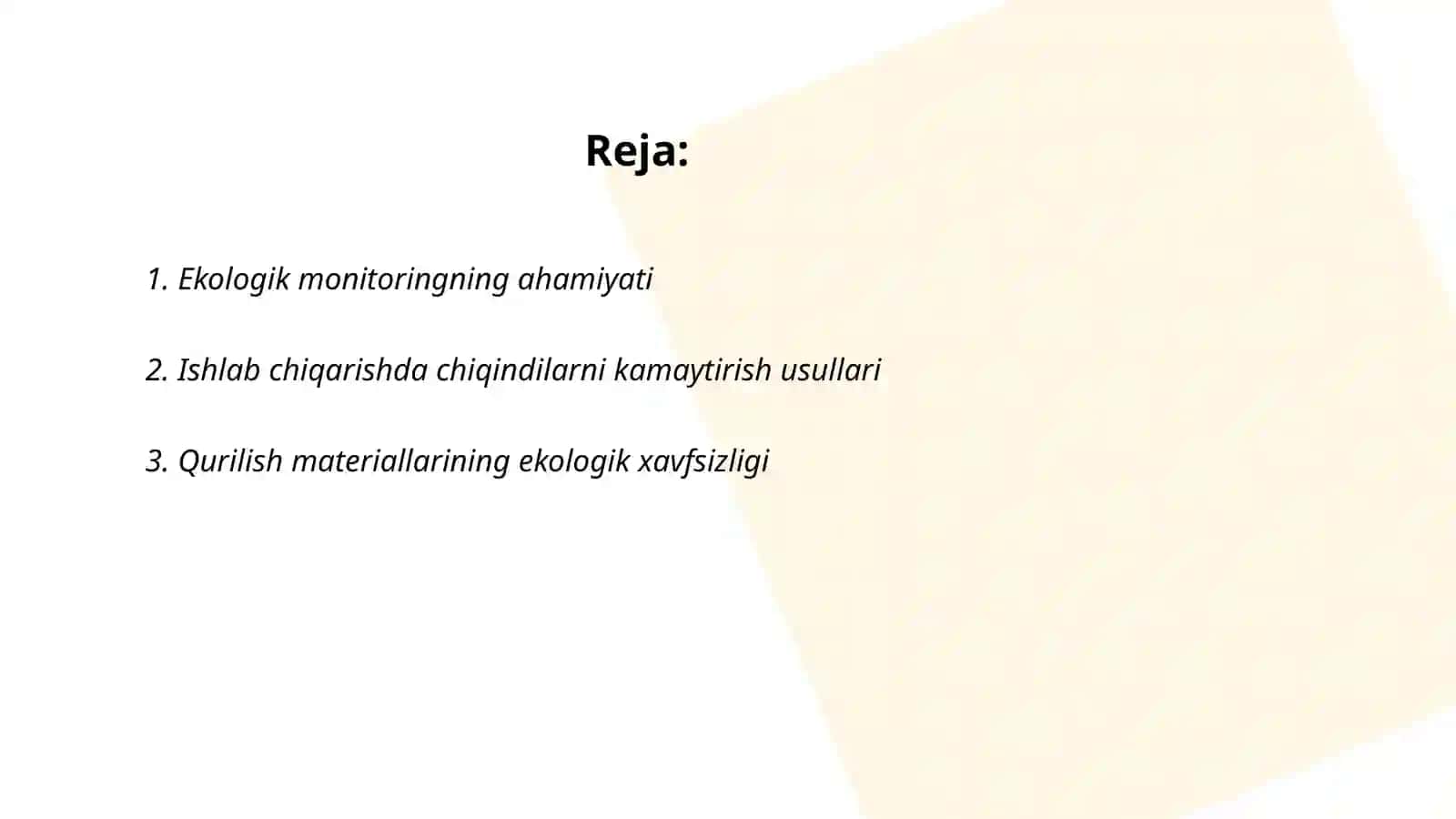 Ekologik Monitoringning Ahamiyati 2