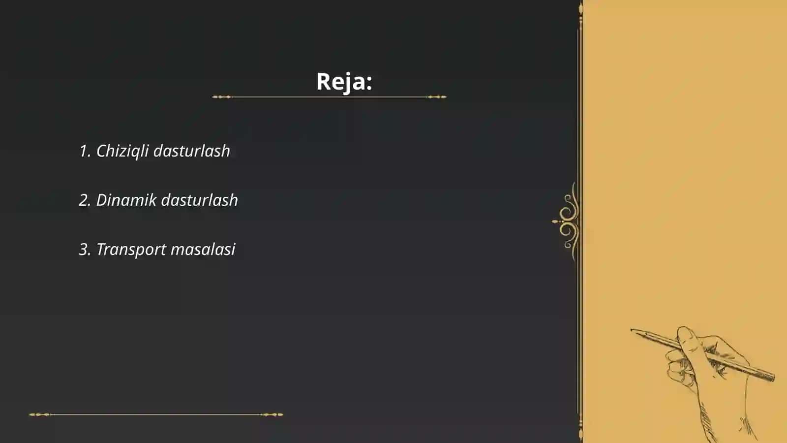 Chiziqli dasturlash 2