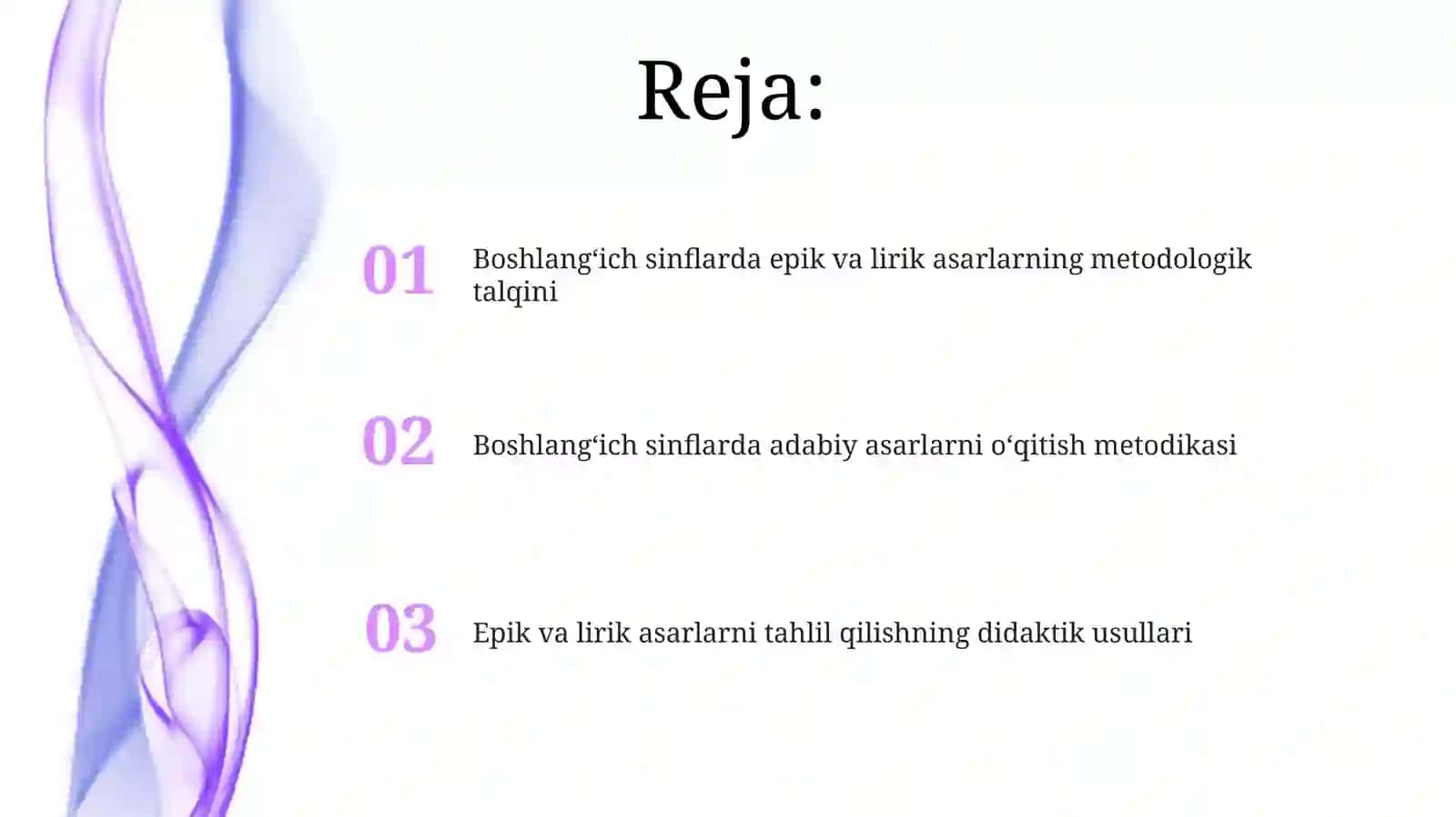 Boshlangʻich sinflarda epik va lirik asarlar metodikasi 2