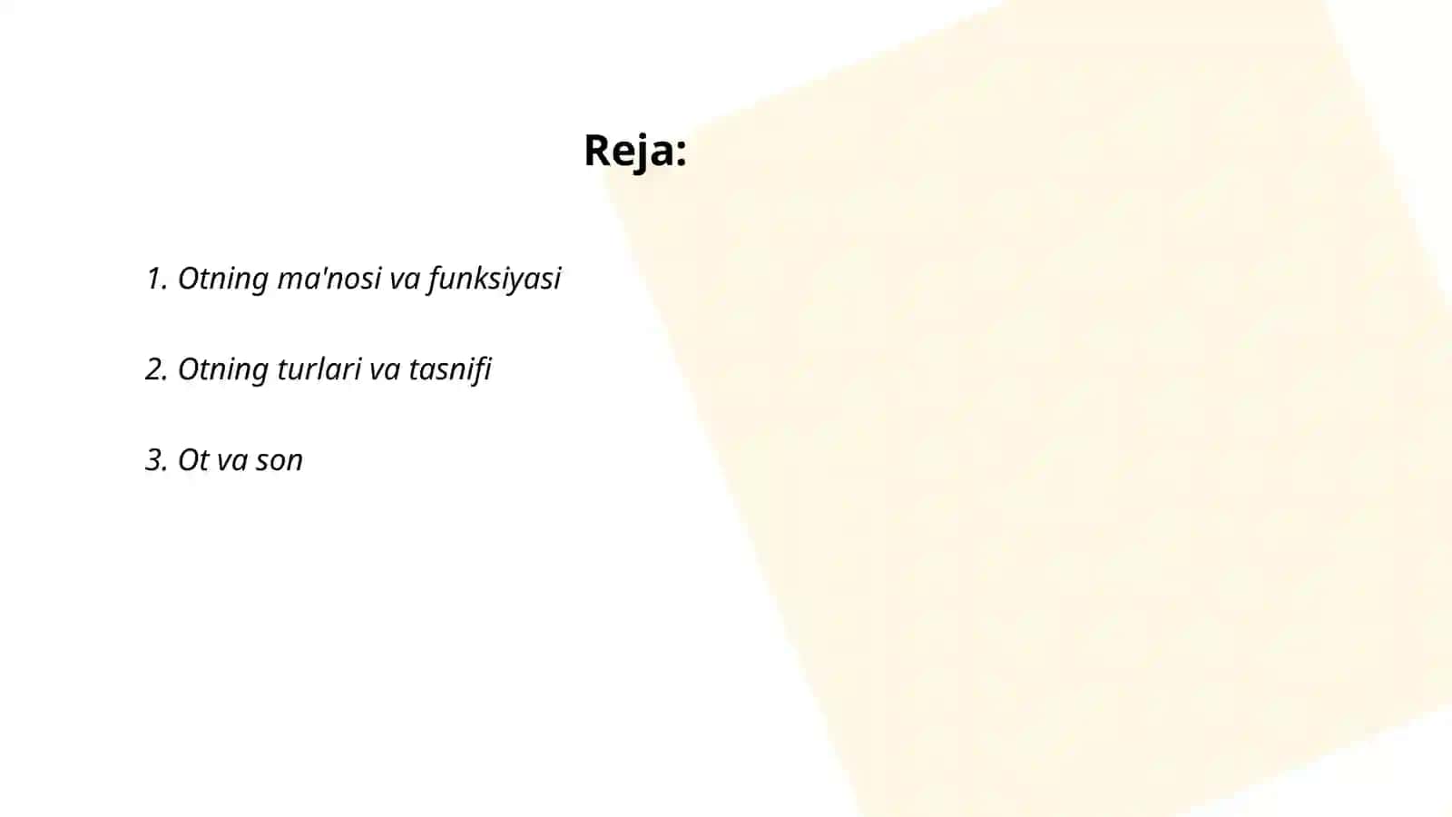 Ot so‘z turkumini o‘rganishda qo‘llanadigan ko‘rgazmalar 2