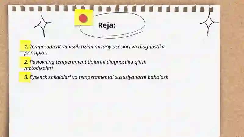 Temperament va asab tizimi xususiyatlari diagnostikasi 2
