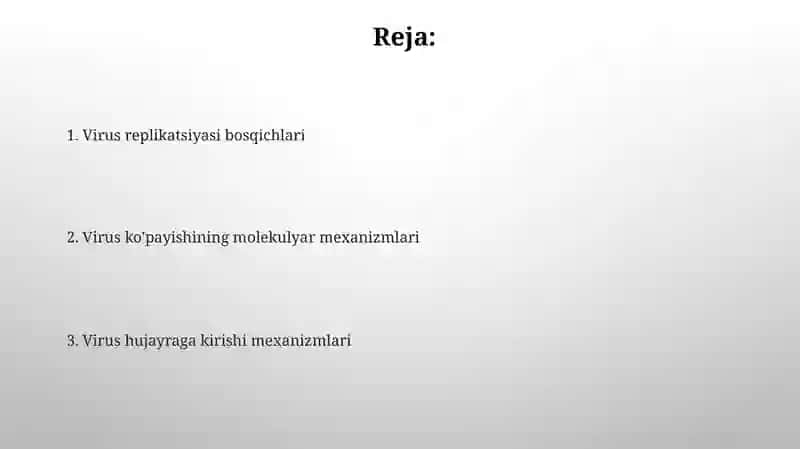 Virusologiyahujayragakirishi,koʻpayishi(Reproduksiyasi) 2