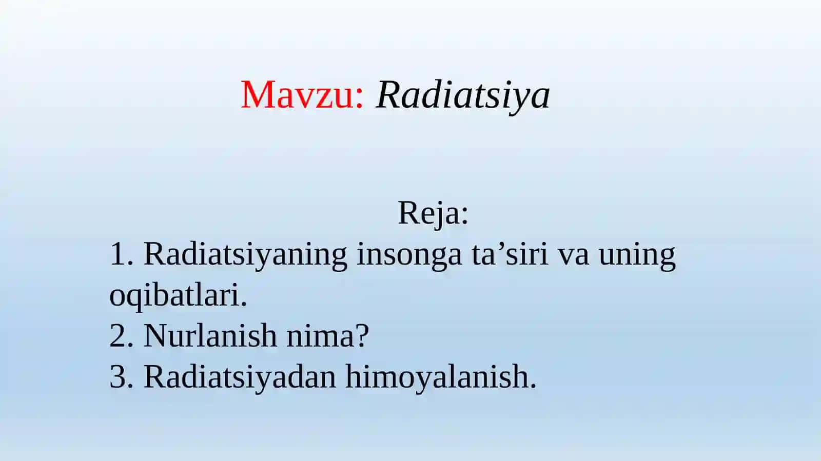 Radiatsiya 2