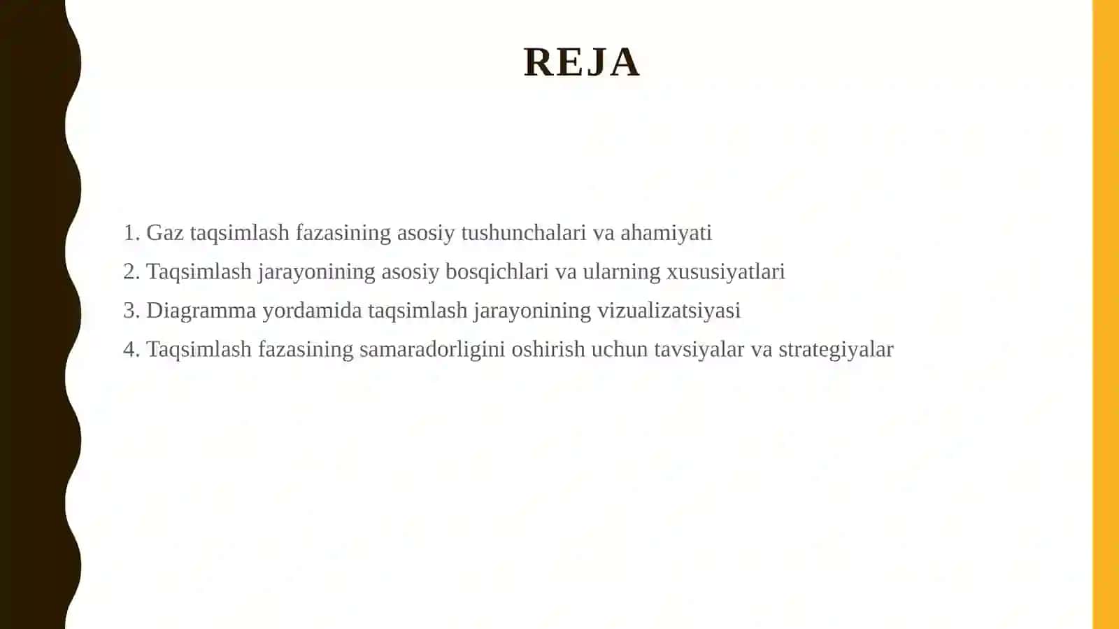 Gaz taqsimlash fazasining tavsifi va diagrammasi 2