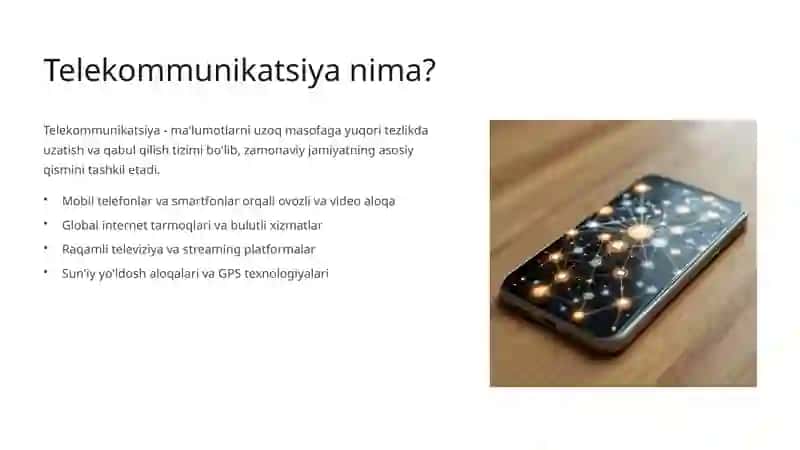 Telekommunikatsiya va uning rivojlanishi 2