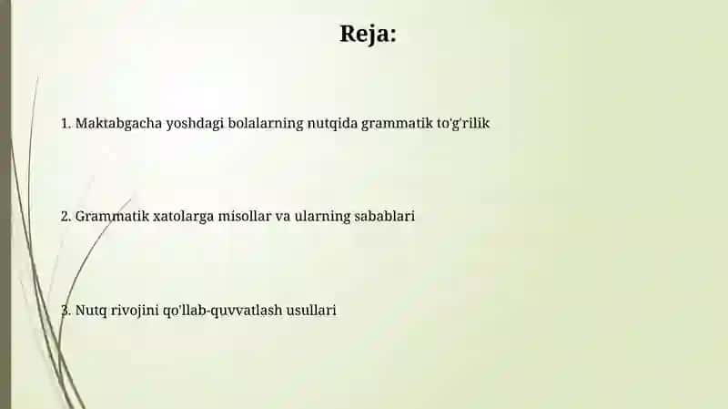 Maktabgacha yoshdagi bola nutqining grammatik tomondan to'g'ri shakllanishi 2