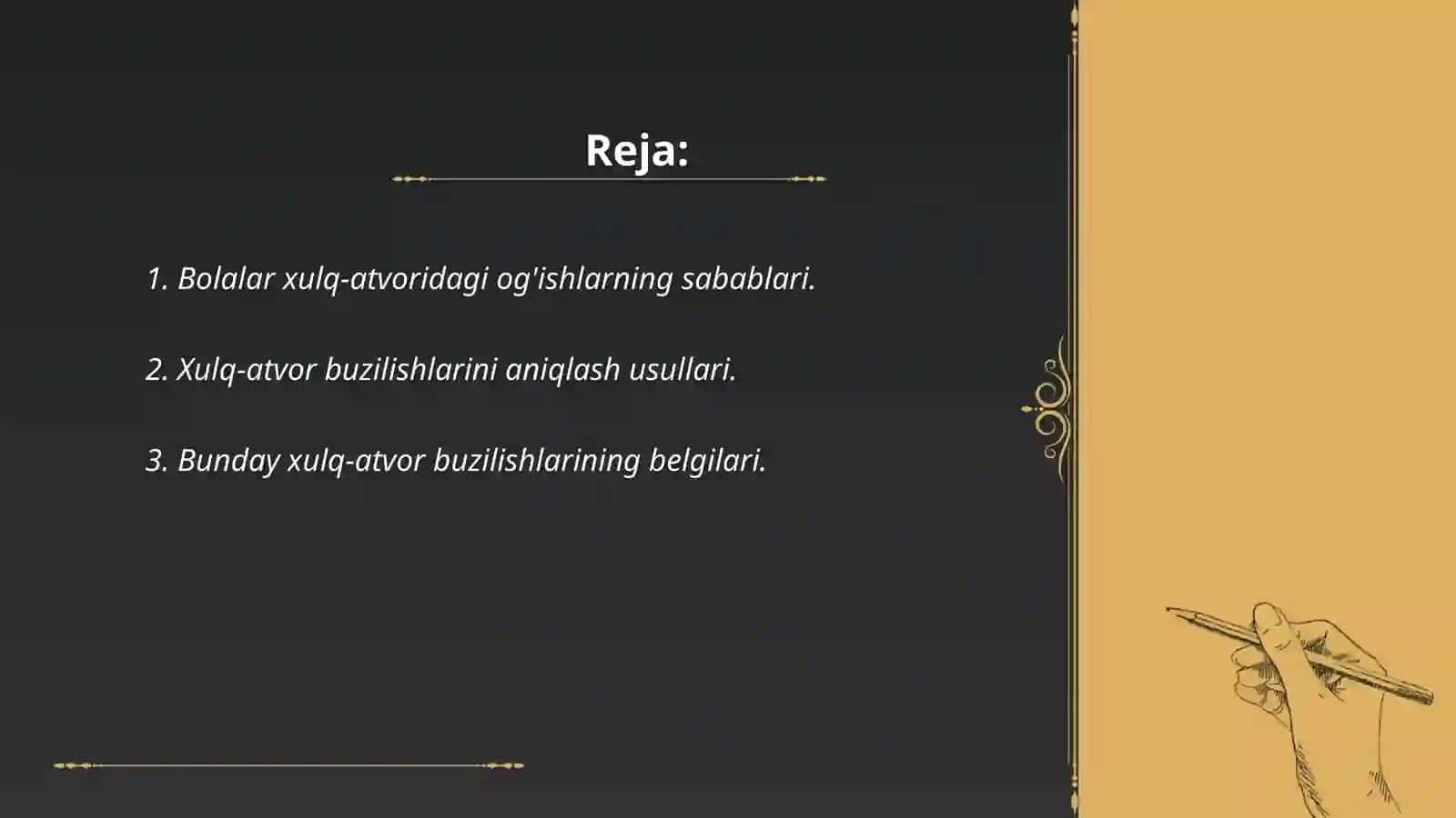 Bolalar xulq-atvoridagi og'ishlarni diagnostika qilish 2