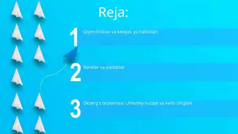 Dezerg teoremasi 2