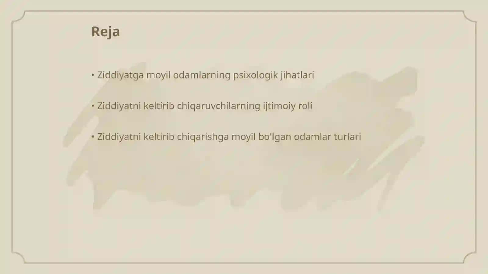 Ziddiyatni keltirib chiqarishga moyil boʻlgan odamlar tipologiyasi 2