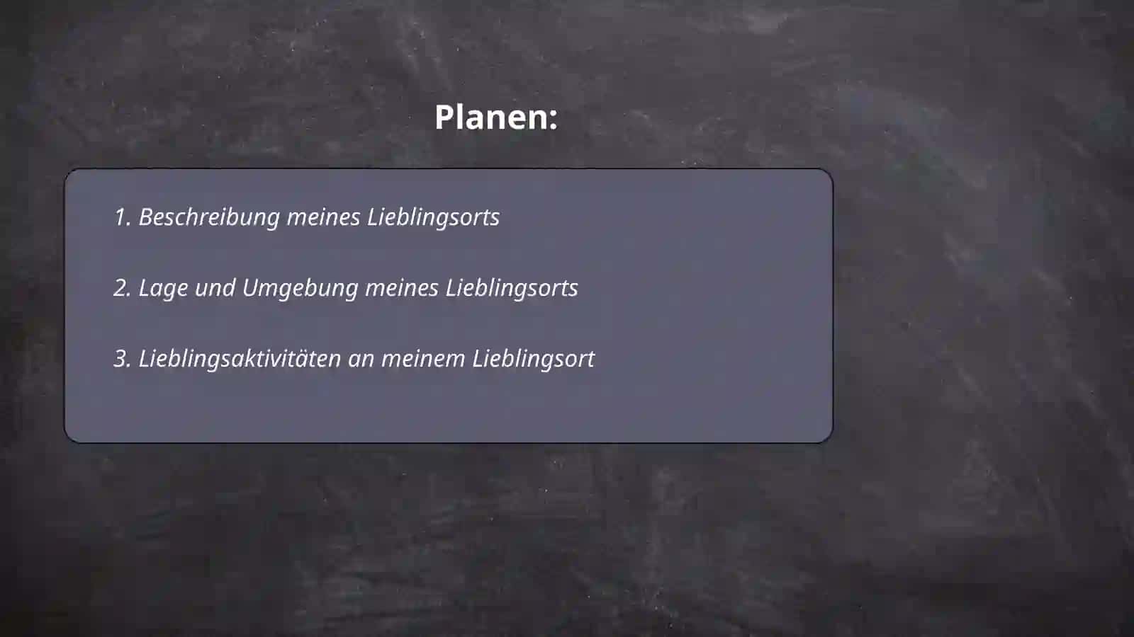 Mein Lieblingsort 2