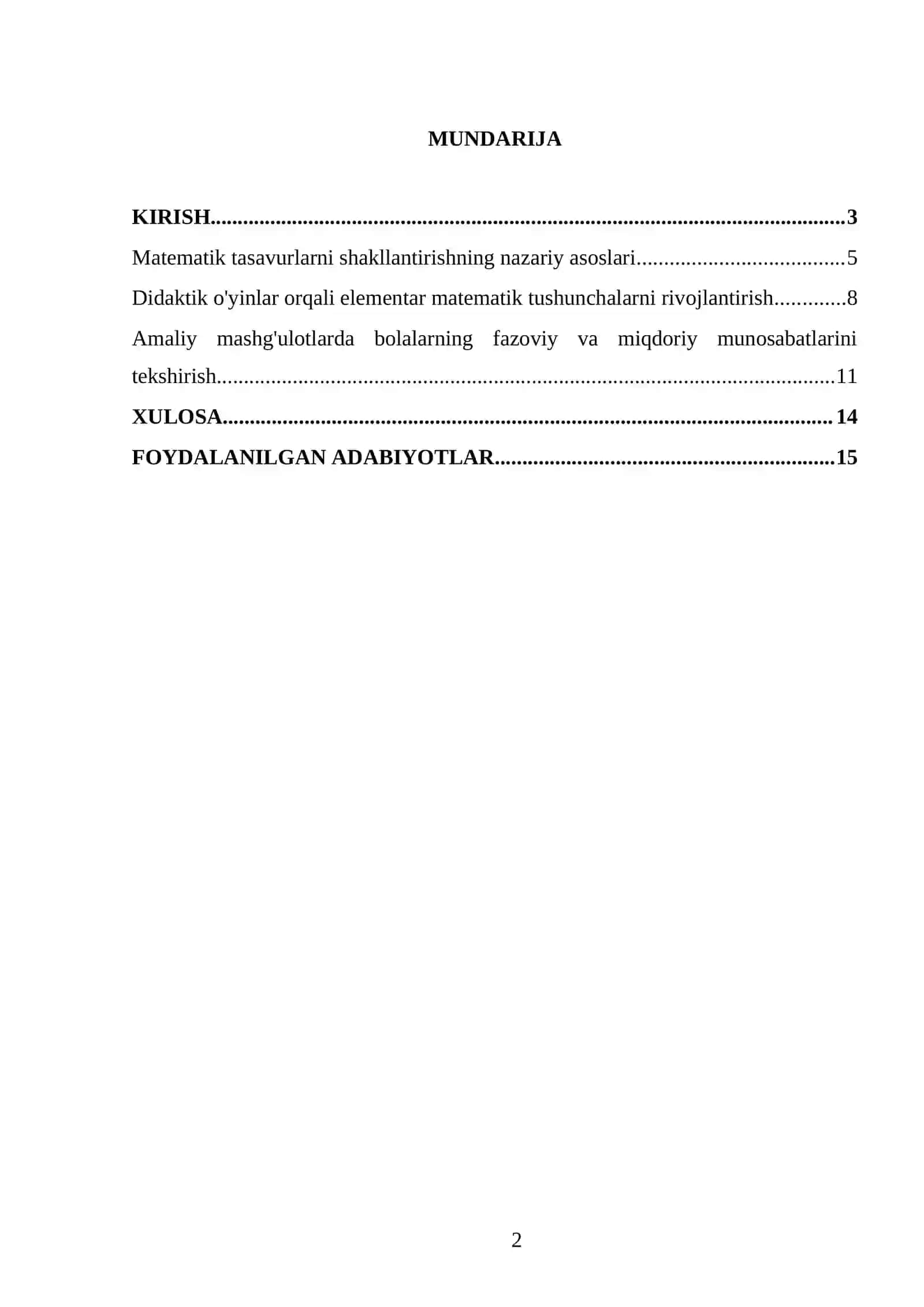 Maktabgacha yoshdagi bolalarda matematik tasavurlarini shakllantirish metodikasi 2