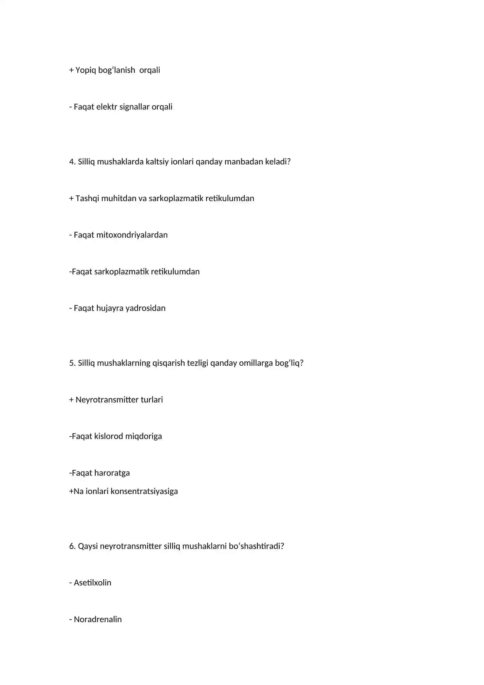 Silliq mushaklarning nerv sistema faoliyati 2