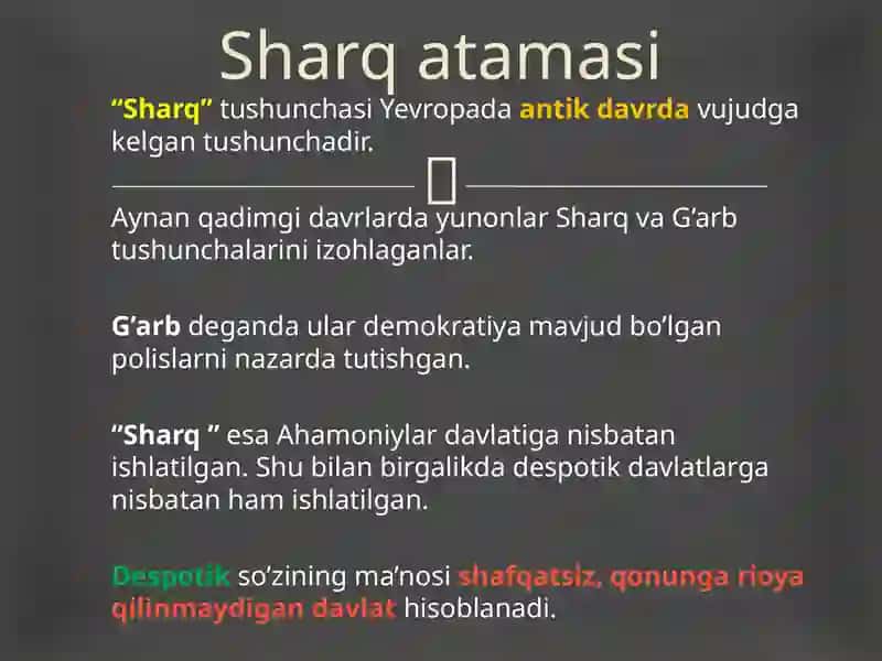 SHARQ GEOGRAFIYASI 2