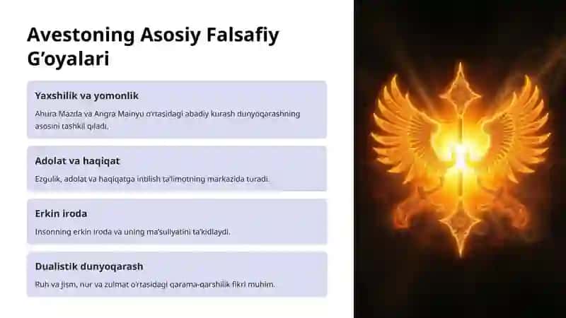 Avesto talimotidagi falsafiy qarashlar va ularning bugungi kun uchun ahamiyati 2