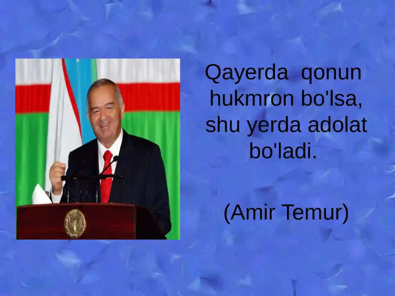 O`zbеkistonning1992yilgikonstitutsiyasiningasosiytamoyillari 2