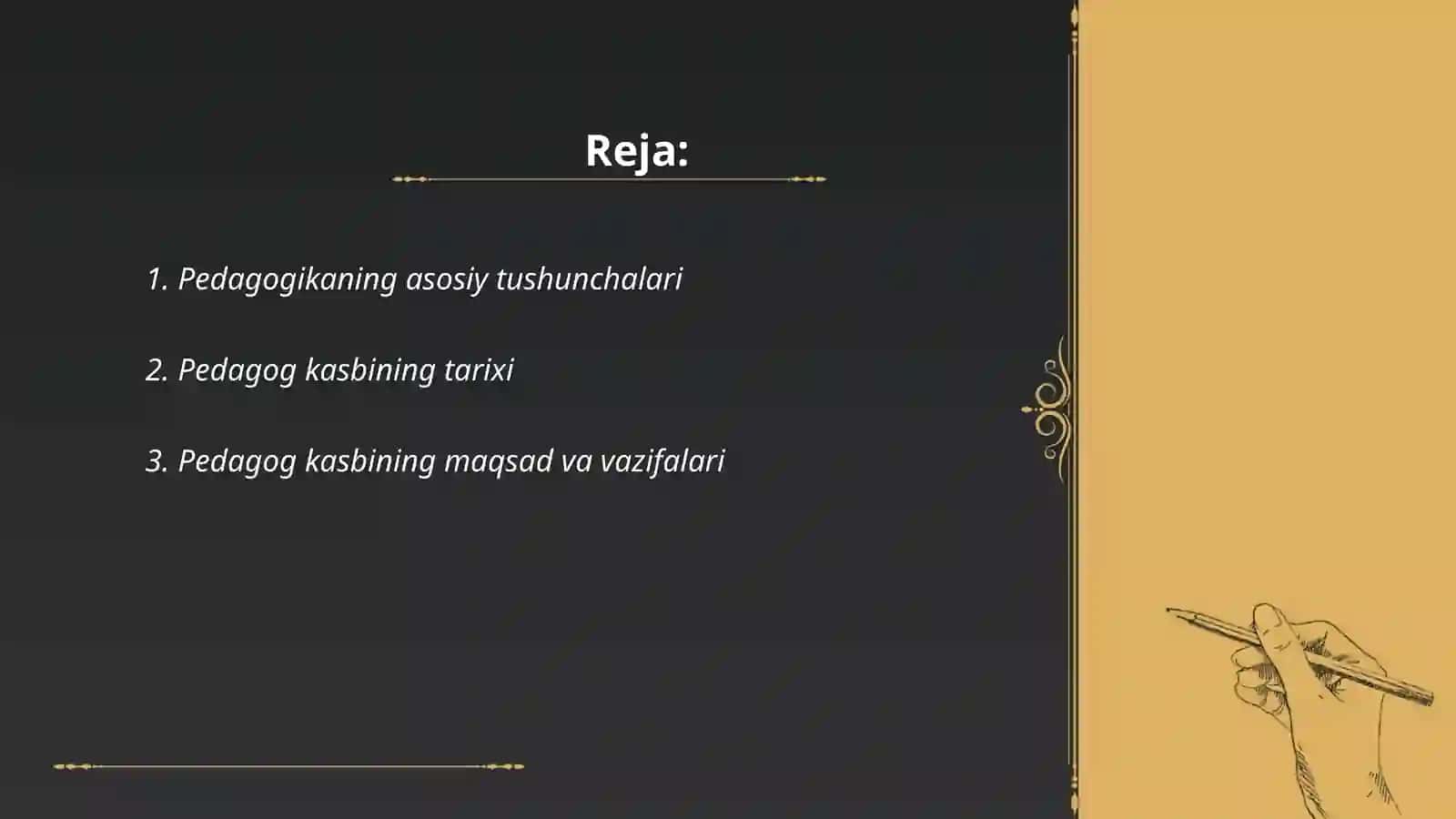Pedagog kasbining mohiyati 2