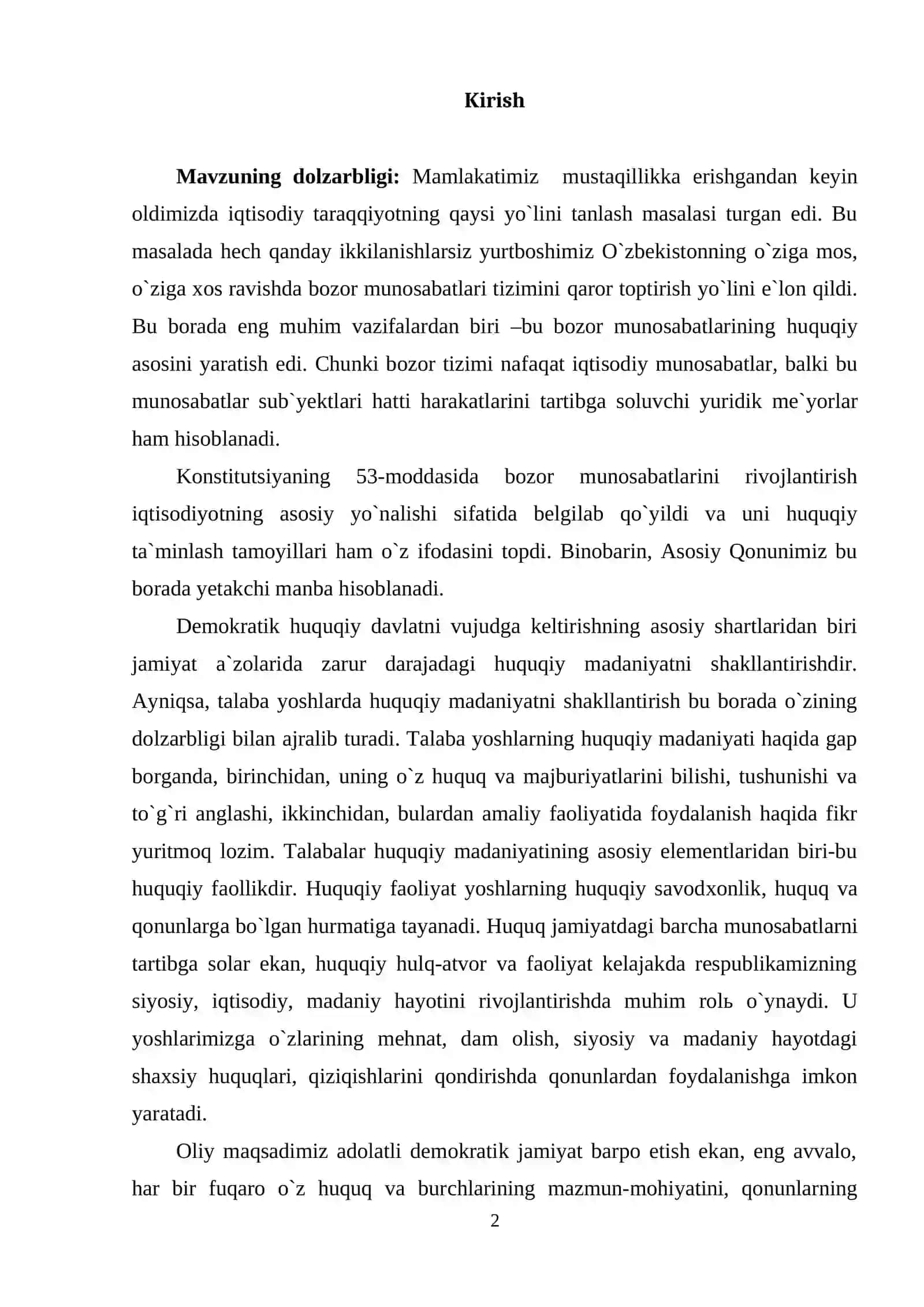 Huquqiy va axloqiy qadriyatlar, huquqiy madaniyat asoslari 2