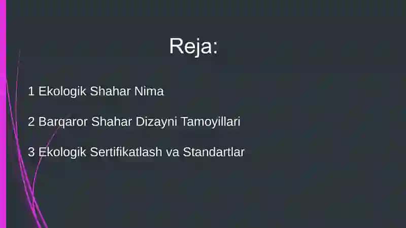 Ekologik Shahar Qurilishi va Qurilish Materiallariga Ekologik Talablar 2