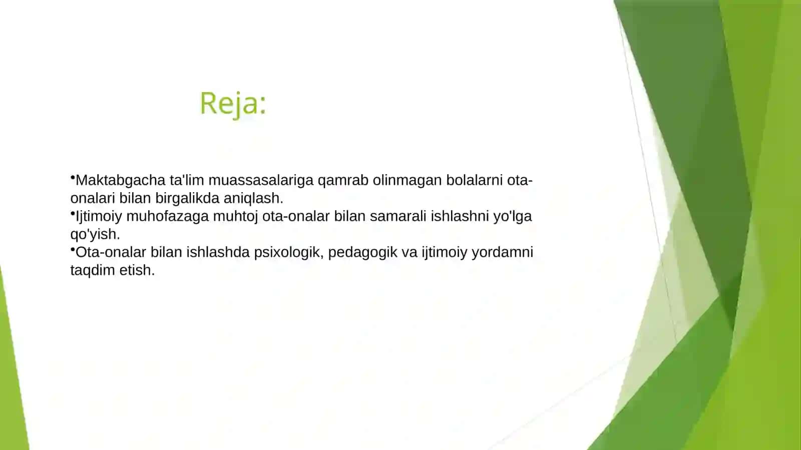 Ota-onalar bilan ishlash 2