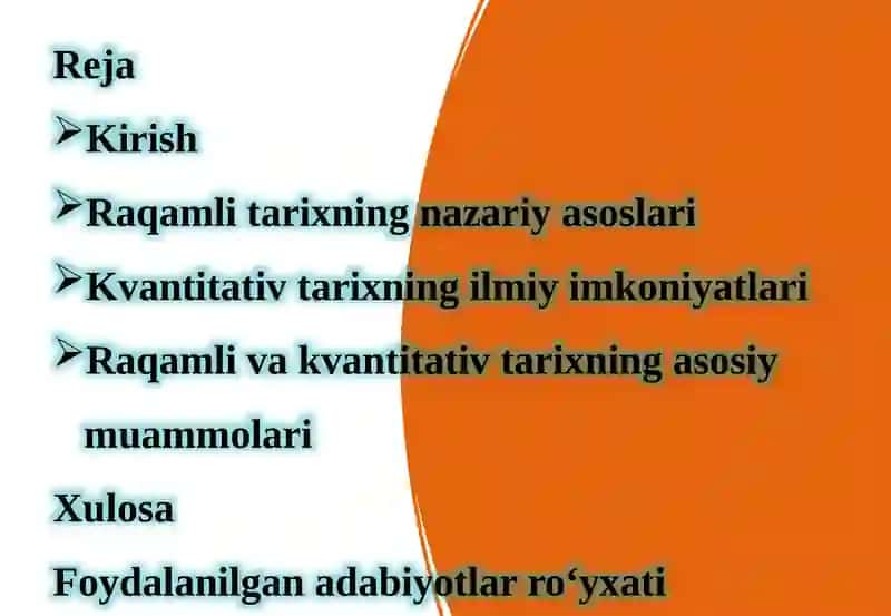 Raqamlivakvantitativ tarix muammolari 2