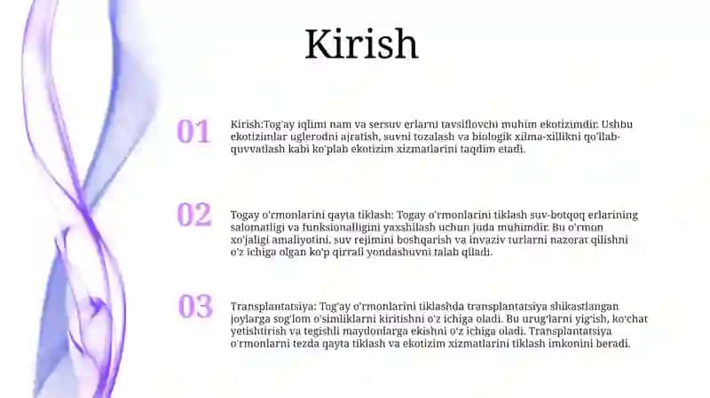 Toğay Tõqimasining Regeneratsiyasi Va Transplantatsiyasi 2