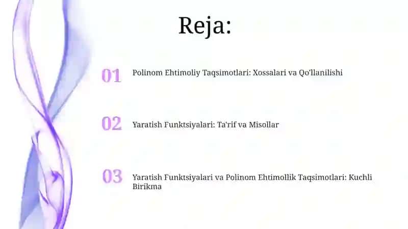 Ehtimollik taqsimotlari 2
