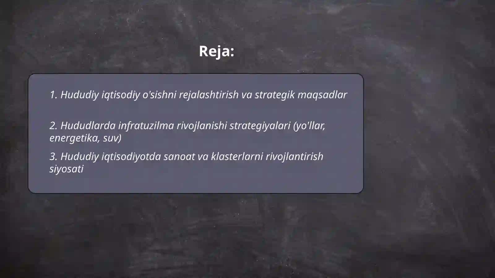 Mintaqalarni ijtimoiy-iqtisodiy rivojlantirish strategiyalari 2