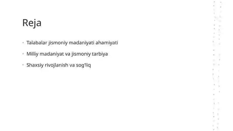 Jismoniy Madaniyat va Sog'liq 2