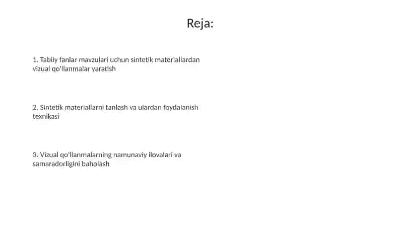 Tabiatshunoslik fanidan mavzular bo'yicha sun'iy materiallardan ko'rgazma qurollar tayyorlash 2