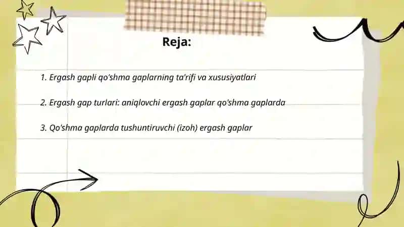 Ergash gapli qo'shma gaplar 2