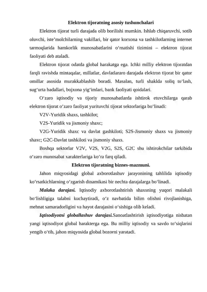 Elektron TIJORAT MODELLARI 2