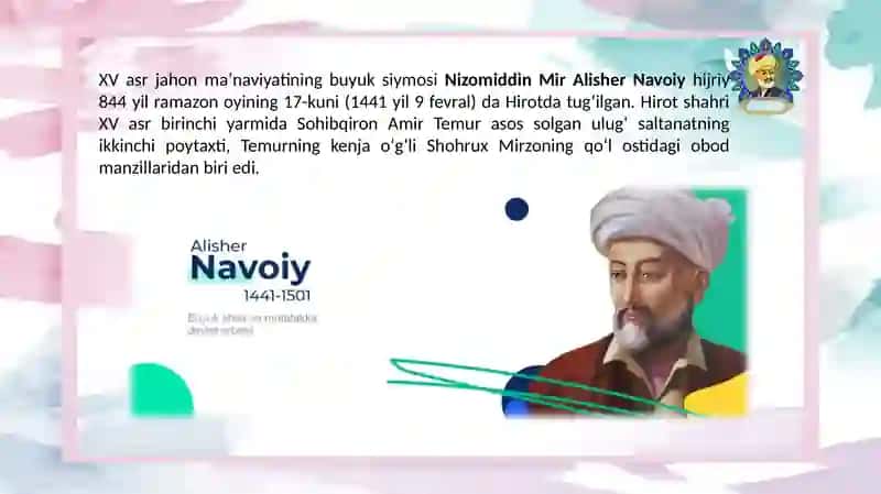 Alisher Navoiy hayoti va ijodi 2