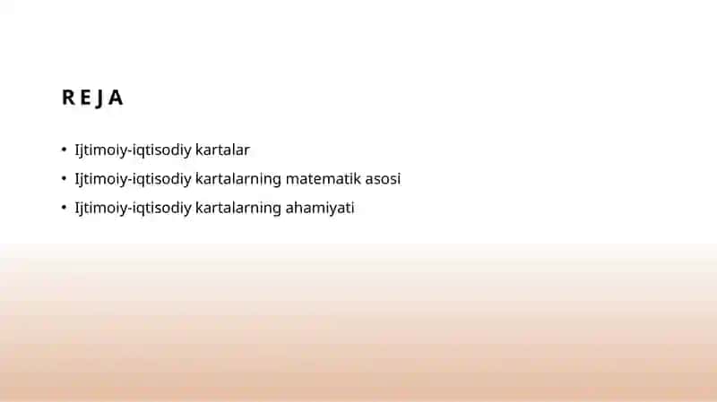 Ijtimoiy-iqtisodiy kartalarning matematik asosi 2