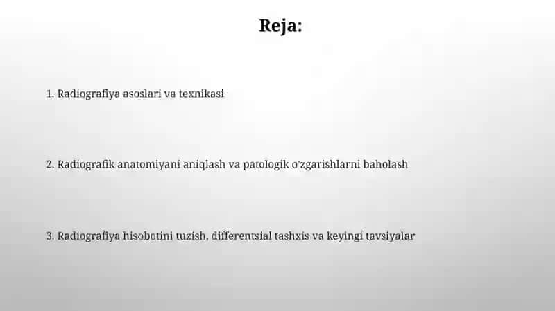 Radiografiya asoslari va texnikasi 2