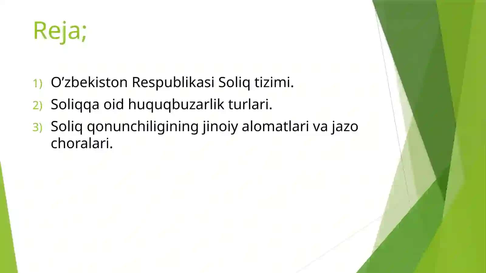O’zbekiston Respublikasi Soliq Tizimi 2