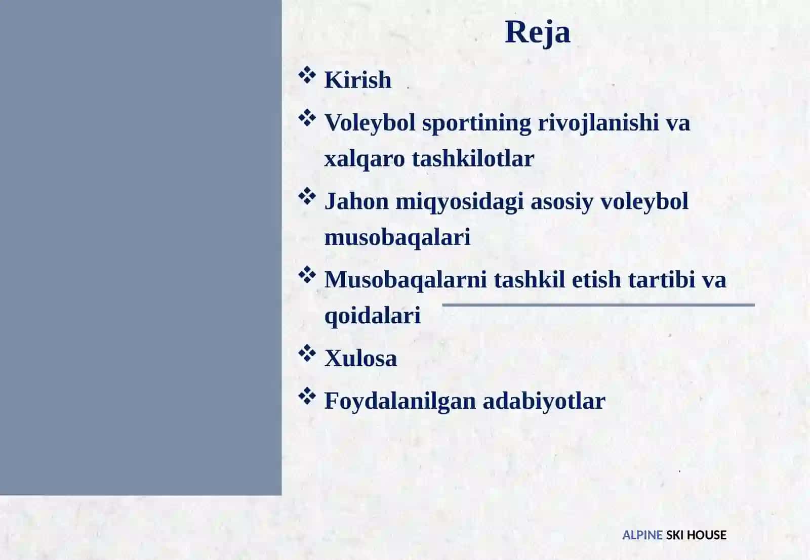 Voleybol bo‘yicha jahon miqyosidagi musobaqalar o‘tkazilishi 2