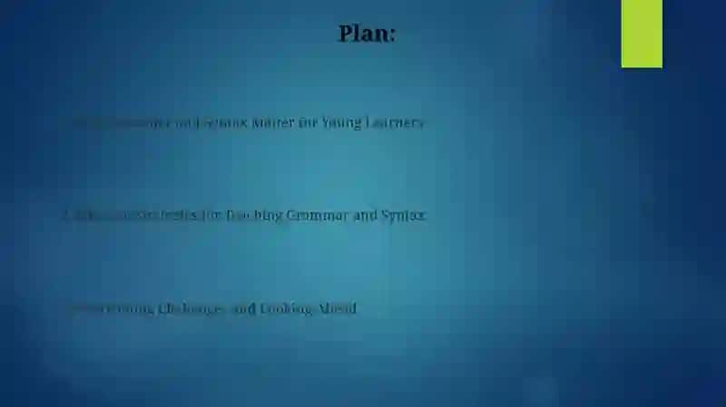 Grammar and Syntax in young Learners context 2